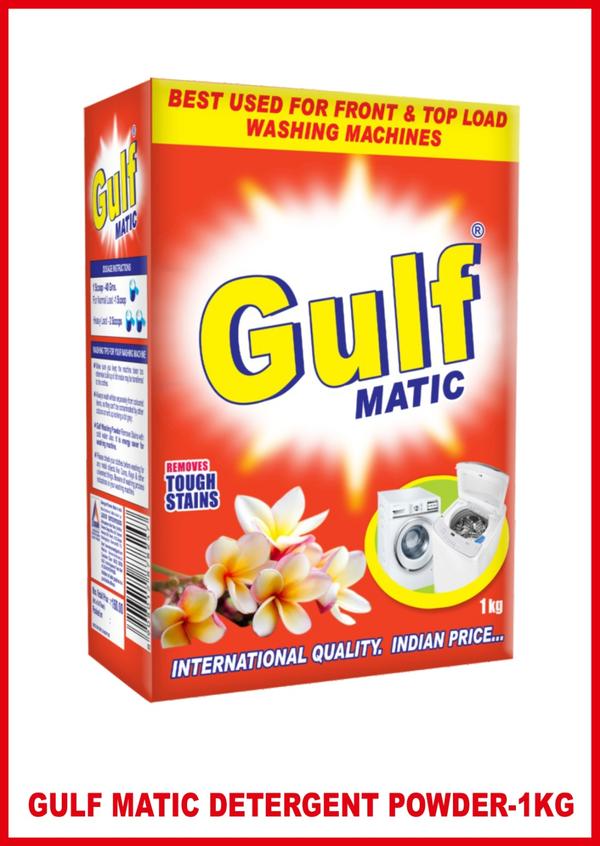 Introducing GULF Matic Top and Front Load Detergent Powder. Say goodbye to tough stains on your clothes with this powerful detergent. Formulated to effectively remove stains caused by coffee, tea, turmeric, ketchup, chocolate, and more. This gentle yet effective powder is bleach-free and phosphate-free, making it safe for regular use without damaging fabrics or affecting their colour. The result? Clean and fresh-smelling clothes that look as good as new. But that's not all - this detergent leaves a refreshing floral fragrance on your clothes after every wash. No more harsh chemical smells! It's like giving your clothes a spa treatment every time you do laundry. you'll have plenty of detergent to last through multiple washes. One scoop (60 g) is enough for normal loads while heavily soiled ones may require one and a half scoops (90 g). Not only does it effectively remove tough stains, but it also keeps the colour of your fabrics intact. The pouch inside the mono-carton is plain laminate without any logo, ensuring privacy and discreteness when stored in your laundry room. Upgrade to GULF Matic Top Load and Front Load Detergent Powder for a premium washing experience. Perfect for front and top load machines alike.