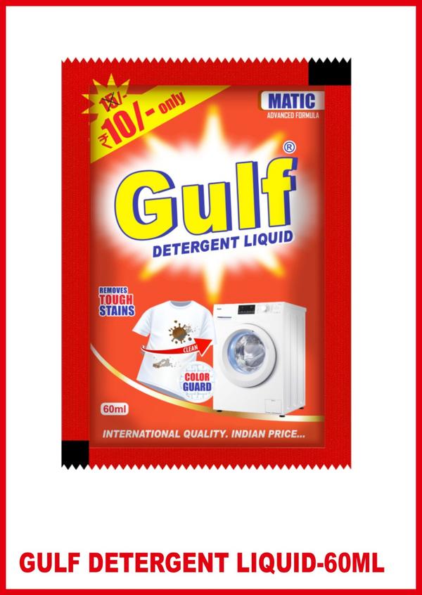 GULF Detergent Liquid targets and eliminates tough stains, from everyday spills to stubborn marks, ensuring a through and efficient cleaning process.The advanced formula is crafted to protect the quality of your fabrics, ensuring that your clothes not only look brighter but also feel softer and more refreshed. Gentle on both your clothes and handsRemoves tough stainsgives outstanding cleaningcleans tough areas like collars and cuffsGULF is a reliable name in laundry care, and Matic Stain Remover and Whitener is your go-to solution for achieving and maintaining spotlessly clean and bright clothes.Take your laundry experience to the next level with GULF Matic Detergent Liquid, a trusted choice for stain removal, whitening, and overall garment revitalization.
