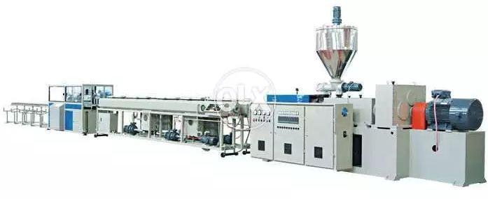S-INDIA PVC PIPE MAKING MACHINE -PLANTPipe Extrusion Line mainly used to produce plastic pipes in different plastic material. These Pipe Extrusion Line Equipped with taper single screw extruder designed screw that could achieve homogenous plasticization, stable performance and blending, moreover a void carbonization with suitable and fixed screw length.Superb mould design guarantees the good extrusion and calibration. Die head with bracket spreader. In terms of the material and design of mould, we cooperate with domestic top-scale enterprise. The vacuum calibration tank is made of stainless steel. With two-stage vacuum system in vacuum tank for large diameter. With accurate water level and water temperature control system. With circulating liquid, filter system. Separate speed regulation and flexible hauling method. Separate transmission unit avoid asynchrony of individual transmission. The haul-off unit with different sizes and heavy-duty construction. Cutting machine adopts planetary cutting method. With enforced sucking system and angle, chamfer function.Features: