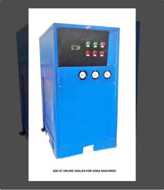 Online Chiller Plant Manufacturers in Coimbatore, Tamilnadu, South India.Akshay brand online chilling plant for soft drink making machines/water cooling plant  ...From 0.5 ton to 10 tons chiller available .. Additional Information:Delivery Time: 20 DaysPackaging Details: Wrapping