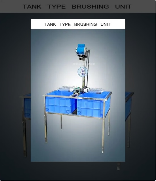 Tank Type Brushing Unit Manufacturers in Coimbatore, Tamilnadu, South India.In order to keep pace with never-ending demands of the customers, our company is instrumental in Tank Type Brushing Unit.