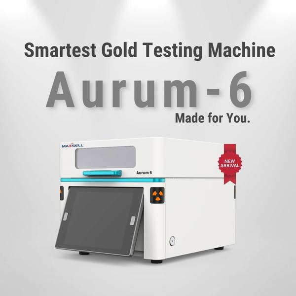 Aurum 6 Gold Testing MachineDiscover Aurum – 6 Gold Testing Machine – The Compact Super Hero of Gold Jewellery Purity AnalyzerThe Aurum 6  Gold Testing Machine is a compact, user-friendly device for quickly testing the purity of gold, silver, and platinum. It detects the presence of prohibited metals and prints certificates in seconds—no messy cables or PCs are required. Upgrade your jewellery business with this modern solution!Detects all 79 Metals, Displays 30+ MetalsOld gold transactions made Easy & RiskfreeOccupies Very Limited Space & Easiest to Use.A+ Grade hardware with fully featured software functions.