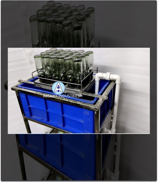 Goli Soda Bottle Rinsing Machine Manufacturers in Coimbatore, Tamilnadu, South India.2 bottle holidong trays will be given / 1 HP Pump “Akshay Industries”, have been successful as one of the leading manufacturers in the industry. Our company specialized in manufacturing qualitative range of Soda Making Machines of different capacities.