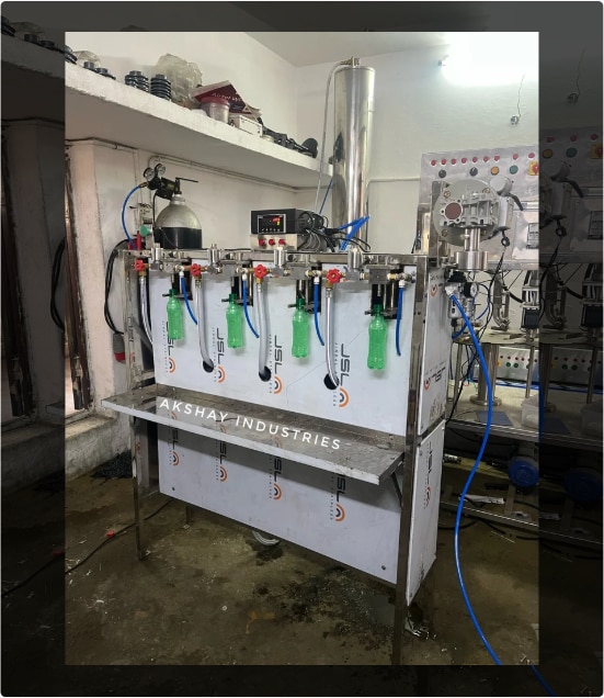 Plastic PET Bottle Filling Machine Manufacturers in Coimbatore, Tamilnadu, South India.Semi automatic Soda filling machine suitable for filling from 200ml to 1000ml / 26 mm and 28mm pet bottles filling possible Additional Information:Production Capacity: 500 bottles per hourDelivery Time: 10 working daysWe are offering PET Bottle Filling Machine to our clients.Features:Best quality SodaLonger working lifeEasy Maintenance