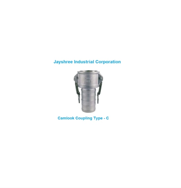 CamLock Coupling Manufacturer in AhmedabadCamLock Coupling Manufacturer in GandhinagarCamLock Coupling Manufacturer in GUJARATCamLock Coupling Manufacturer in INDIAProduct Details:Minimum Order Quantity	5 PieceMaterial	Stainless SteelUsage/Application	Hydraulic PipeSize	2 inchProduct Type	Type C Camlock CouplingColor	SilverCAMLOCK COUPLING TYPE -C(FEMALE COUPLER WITHHOSE SHANK)TYPE -C camlock coupling are having hoseend and they are normally used withType-A, Type-F, Type-E and Type-DP (DustPlug) adaptors of same size.Additional Information:Production Capacity: 100Delivery Time: READY STOCKPackaging Details: Packing Charges 100 Per Box