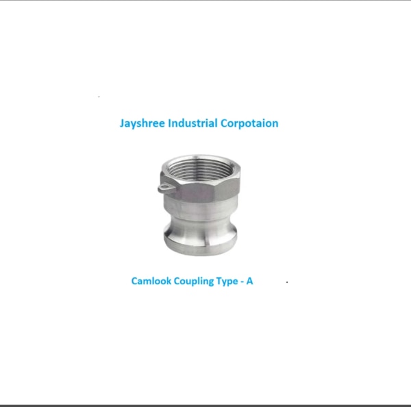 CamLock Coupling Manufacturer in AhmedabadCamLock Coupling Manufacturer in GandhinagarCamLock Coupling Manufacturer in GUJARATCamLock Coupling Manufacturer in INDIAProduct Details:Material	Stainless SteelUsage/Application	agriculture, oil, gas, chemical, pharmaceuticalsSize	2 inchCustomisation	CustomisedI Deal In	New OnlyCountry of Origin	Made in IndiaCamlock coupling typesFigure 4: The different types of Camlock couplingsCamlock couplings are identified by their type designations, which are listed below while the image shows a visual reference for the various coupling types.Type A:Plug with Female ThreadType B: Coupler with Male ThreadType B-AS: Coupler with weld endType C: Coupler with Hose TailType D: Coupler with Female ThreadType E: Plug with Hose TailType F: Plug with Male ThreadType F-AS: plugs with weld connectionType DC: Dust Cap for plugsType DP: Dust Plug for CouplersType DA: Female coupler with male adapter