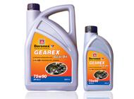 DERONEX GEAR EX 75W-90 High performance, multi grade EP gear oil with synthetic components. Can be used all year round, primarily for the lubrication of passenger car gears (manual gearbox, differentials, axle housings) and steering gears. Provides fuel saving operation and easy cold start.