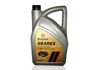 DERONEX GEAR EX 80W-90 High performance, multi grade EP gear oils, due to their robust lubricating film they are suitable for extended drain- lubrication of gears of most passenger cars, trucks, buses, agricultural, earthmoving and construction machines (manual gear boxes, differentials, axle housing and wheel drives) as well as steering gears.