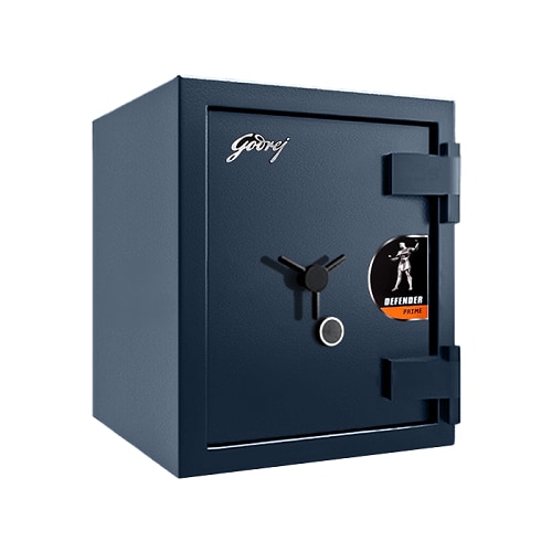 Godrej Defender Prime Safe 31 Inch Fire and Burglary Resistance (Class C)Brand: Godrej Security SolutionsLock Type:  Mechanical Key LockItem Dimensions (LXWXH): 778 x 623 x 660 mmWeight and Volume: 610 Kg. and 96 LitresGodrej Defender Prime Safe 31 inch TijoriGodrej Defender Prime Safe 31 inch Tijori is BIS Approved Taking forward the century old legacy of the trusted Godrej brand, we now bring to you the latest and the most premium in its line, the Godrej Defender Prime Safe. This high-grade safe range will be the first-of-its-kind from the house of Godrej.The Defender Prime is designed on a platform suited to the needs of consumers across the India which bringing Indian quality and looks with now for our Indian customers.This Safe for Bank use and Jeweler’s Dream, A Burglar’s Nightmare. Designed to combat burglary threats, the Godrej Safe Defender Prime Safe is the latest and most premium offering in its line and the most reliable safe for every Jeweler.Specifications –Strong and seamless body: Godrej Defender Prime Safe 31 inch Tijori is Strong and seamless body with fully welded multi-corner bend construction without a single rivet and one-piece wrap around door constructionTwo step door and frame construction: Two-step door and frame construction for higher resistance against ?re and burglary. Strong shooting bolts to secure the door behind the jamb box against dislodgingLift off hinges door construction: Lift-off hinges door construction which facilitates removal of door for ease in transportation & in serviceDouble Duty Barrier (DDB): Armored with Double Duty Barrier (DDB) material in the door and the bodyTorch and Drill Resistant Matrix: Enhanced Torch and Drill Resistant Matrix used in TRTL classes of safes, (Class BB safes only)Motion Sensor Light: Motion sensor light enables clear visibility of contents, interiors of safe and access of valuables even in dimly lit locationsAdditional relocking device: Additional relocking device provided beyond the standard BIS for extra protection against attack through keyholeDual control high precision locks: Dual control high precision 8-lever locks protected with unique drill-defeat shield in the door.DEFENDER PRIMETaking forward the century old legacy of the trusted Godrej brand, we now bring to you the latest and the most premium in its line, the Godrej Defender Prime Safe. This high grade safe range will be the first-of-its-kind from the house of Godrej. The Defender Prime is designed on a platform suited to the needs of consumers across the India to bringing international quality and looks for our Indian customers.Designed to surpass existing stringent quality benchmarks, the Defender Prime is a panacea for customers’ need to defend against all possible modern age attacks. Reinforced with new and enhanced barrier material (DDB and TDR) indigenously developed by Godrej through rigorous research and development.safe is excellent resistance to threats which include cutting and breaking and drilling using all types of mechanical and electrical tools like breaking hammers, torch etc.The zinc plated bolted mechanism offers superior corrosion resistance with additional features that provide convenience to change or add additional secondary locks (serviceability) in line with the requirements that may arise in the future.This safe is manufactured in the state-of-the-art facility at Vikhroli, Mumbai, the Defender Prime range of  safes incorporates the perfect blend of global design and indigenous manufacturing marvel.*Only for Class BB and above.QUALITY LEADERSHIPAt Godrej Security Solutions we always aim to stay one step ahead.All Godrej steel components undergo a 7 Step 12 Tank Pre-Treatment Process to combat rusting.Degreasing – The process of de-greasing removes all types of oils, grease, dust and organic contaminations from the metal’s surface.Water Rinse – The metal surface is cleansed of oils from the surface with Water Rinse.De-rusting – De-rusting is an effective process that combats corrosion. A combination of acids are used to remove rust layers.Phosphating – Phosphating offers enhanced corrosion protection and the steel surface is converted into a corrosion resistant non-metallic surface.Water Rinse – All powder particles and / or loose coating is washed off from the metal sheet using one tank.Passivation – Passivation prevents atmospheric moisture from coming in contact with the metal to avoiding a corrosion reaction.    FEATURESStrong and seamless body with fully wielded multi-corner bend construction with a single rivet and one-piece wrap around door construction.Two-step door and frame construction for higher resistance against fire and burglary.Lift-off hinges door construction which facilitates removal of door for ease in transportation & in service.Armoured with Double Duty Barrier (DDB) material in the door and the body.Enhanced Torch and Drill Resistant Matrix used in TRTL classes of safes, (Class BB only).Strong shooting bolts to secure the door behind the jamb box against dislodging.Additional relocking device provided beyond the standard BIS for extra protection against attack through keyhole.Dual control high precision 8-lever locks protected with unique drill-defeat shield in the door.Class C safes have successfully withstood the one-hour fire resistance test carried out at C.B.R.I., Roorkee, India.Tested as per BIS Standard IS 550:2014.Details-MODEL: 31 DEFENDER PRIME SAFE (SINGLE DOOR, CLASS ‘C’) WITH BIS ApprovedExterior Dimensions (H x W x D) (mm)	778 x 623 x 660 mmInterior Dimensions (h x w x d) (mm)	588 x 433 x 378 mmExterior Dimensions (H x W x D) (cm)	77.8 x 62.3 x 66 cmInterior Dimensions (h x w x d) (cm)	58.8 x 43.3 x 37.8 cmVolume (Litres)	96 ltrs approx.Weight (in Kgs. without packing)	610 Kgs (±10% Tolerance)Number of Doors	1Number of Shelves	3 (Not Fixed – Adjustable / Removable)Number of Drawers	2 (With Individual Keys)Number of Key Locks	2 (8 Lever Dual Control)Number of Key Sets	2Number of Locking Bolts	3 – Live bolts (Moving bolts on Door)3 – Deadbolts (Fixed bolts on the Hinge side of the Door)Number of Optional Locks	1 (Combination / Electronic / Biometric Lock)