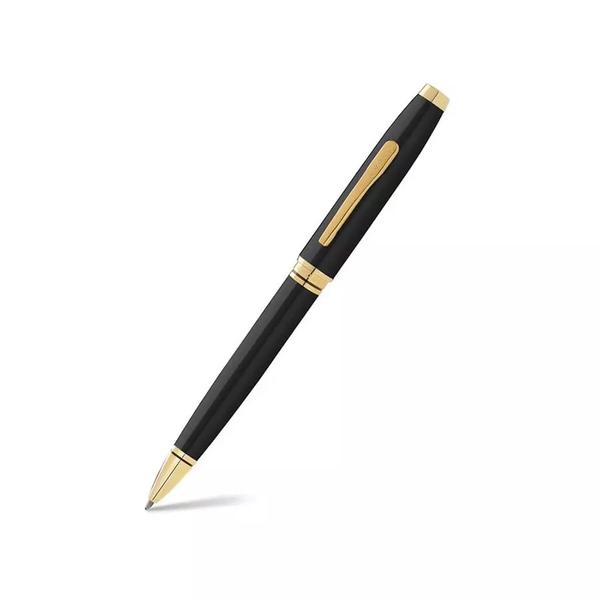 The Cross Coventry ballpoint pen has an impressive profile with highly polished contrasting appointments. A stylish writing instrument, the Cross Coventry ballpoint pen is a wonderful gift for anyone wishing to elevate their everyday writing experience. The Cross Coventry ballpoint pen features the classic Cross profile and signature conical top on its cap-over barrel pen design with a swivel-action propel/repel writing mechanism. The specially formulated Cross ink is designed to flow flawlessly for a superior writing experience. The pen includes one black medium ballpoint inside the pen and is presented in a cross gift box.