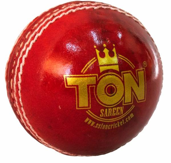TON Elite Cricket Leather Ball Four-Piece (Pack of 1)Net Quantity: 1 BallBest quality four piece.Selected Leather.Tennis cork.Hand StitchedRed Colour & 156g.Pride to made in India.Manufactured and Marketed by: Sareen Sports Industries (Salarpur, near Translam Academy, Mawana Road, Meerut – 250001 Uttar Pradesh