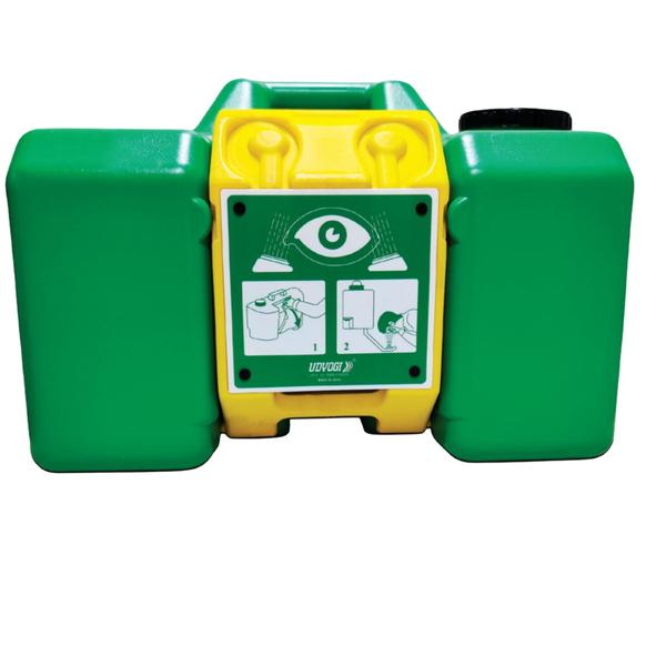 Eye Wash Box Wholesale Trader from Ahmedabad, Gujarat, India.The EW 3501 Portable Eyewash from Safetech Corporation is designed for quick, efficient eye care in emergency situations. Ideal for laboratories and locations without direct access to potable water, this gravity-operated eyewash system offers a 34.1-liter capacity and provides a continuous flush for 15 minutes at a minimum flow rate of 1.5 L/min.Made from high-density polyethylene and built to BIS 10592-2018 standards, the EW 3501 is portable, lightweight, and easy to use. It activates in 1 second and is perfect for areas where eyewash stations need to be moved or relocated. This eyewash unit is built with 100% virgin plastic to prevent corrosion and ensure long-lasting performance.Certified by CSA and compliant with ANSI Z358.1, it’s a reliable safety solution for any environment. The unit requires minimal maintenance, with a weekly check to ensure the flushing fluid is adequate.Made in India, the EW 3501 is a must-have for emergency preparedness.Call Us For More Information.