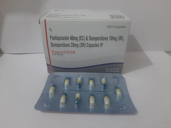 What is Panzo DSR?Panzo DSR Capsule is a medicine that is used for the treatment of Vomiting, Nausea, Fullness Of Stomach, Belching And Heavy Bloating, Gas, Heartburn and other conditions.Panzo DSR Capsule contains Domperidone, and Pantoprazole as active ingredients.Panzo DSR Capsule works by normalising the digestion process; reducing the amount of acid produced in the stomach;Detailed information related to Panzo DSR Capsule’s uses, composition, dosage, side effects and reviews is listed below.Panzo DSR Capsule UsesPanzo DSR Capsule is used for the treatment, control, prevention, & improvement of the following diseases, conditions and symptoms:VomitingNauseaFullness Of StomachBelching And Heavy BloatingGasHeartburnBack Flow Of Acid From StomachDifficulty In SwallowingInflammation Of EsophagusExcess Acid Secretion By StomachIntestinal Or Stomach UlcersPanzo DSR Capsule Working, Mechanism of Action and PharmacologyPanzo DSR Capsule improves the patient’s condition by performing the following functions:Normalising the digestion process.Reducing the amount of acid produced in the stomach.Panzo DSR Capsule – Composition and Active IngredientsPanzo DSR Capsule is composed of the following active ingredients (salts)Domperidone (30MG)Pantoprazole (40MG)