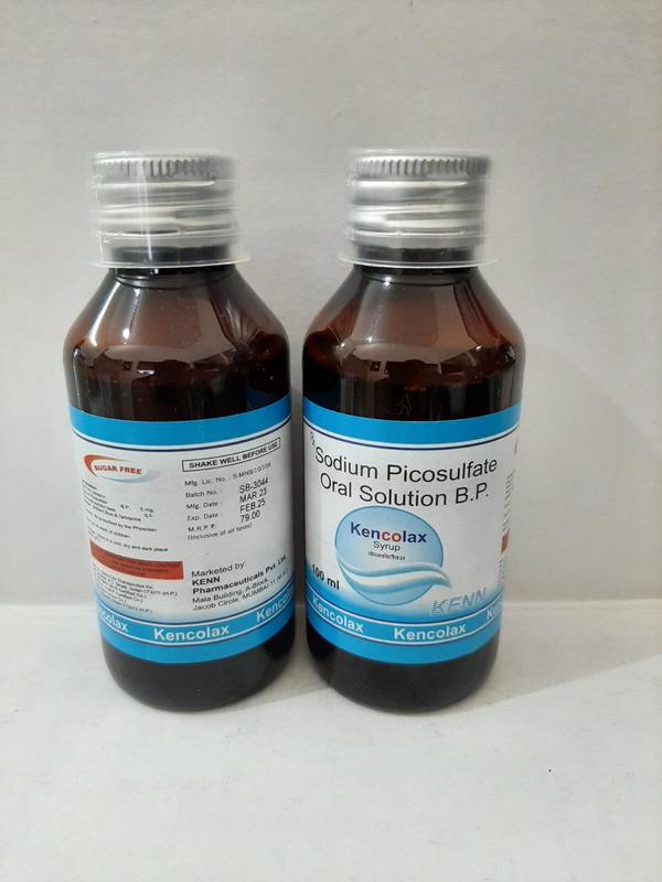 Leading Kencolax Syrup Manufacturers, Suppliers in India.Among all pharma manufacturers in India, Kennlifesciences is a leading manufacturer and suppliers of Kencolax Syrup, based in surat,Gujarat,INDIAKencolax Syrup is used for Constipation, Bowel evacuation and other conditions. Kencolax Syrup may also be used for purposes not listed in this medication guide.Kencolax Syrup contains Sodium Picosulphate as an active ingredient mainly.Kencolax Syrup works by gently stimulating the bowel muscles to Increased peristalsis and propel the contents of bowel out of the body and thus showing its effects.UsesKencolax Syrup is used for the treatment, control, prevention, & improvement of the following diseases mainly:ConstipationBowel evacuationSide-effectsKencolax Syrup manufactures in India mentioned a detailed list of precautions and side-effect in the product leaflet.The following are list of possible side-effects that may occur from all constituting ingredients of Sodium picosulphate laxative drops. Some of the side-effects may be rare but serious for sodium picosulphate drops.FaintingLoose motionsNauseaItching of skinAbdominal discomfortDizzinessAbdominal crampsAbdominal painVomitingAs Kencolax Syrup Exporters, we can cater business queries from the following geographies:All West Indies Country, Turkey, Cyprus, Guatemala, Venezuela, Trinidad & Tobago, Somalia, El Salvador, Cayman Island, Jamaica, Mozambique, Ecuador, Colombia, Malawi, St Lucia, Papua New Guinea (PNG), Gambia, Guyana, Sierra Leone, Libya, Seychelles