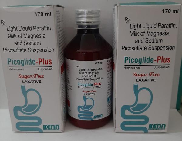 mg PICOGLIDE-PLUS SUSP170 mlLight Liquid Paraffin IP 1.25 ml.+ Milk of Magnesia IP 3.75 ml + Sodium Picosulfate BP 3.33