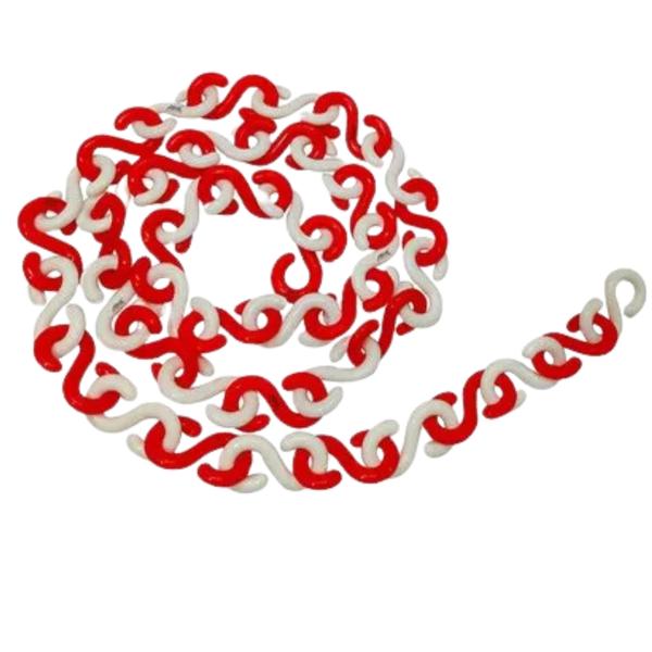 Cone Chain Manufacturers & Suppliers in Ahmedabad, Gujarat, India.Product Description:The Cone Chain from Safetech Corporation is a highly effective traffic control solution designed to work seamlessly with traffic cones to enhance safety and visibility in a variety of settings. Made from durable plastic, the cone chain is ideal for use in road diversions, lane dividing, parking areas, and men at work zones. The red and white color combination ensures maximum visibility, making it easy for drivers to identify restricted areas or hazards.Key Features:Durable Plastic Construction: The chain is made from high-quality plastic, ensuring it is both lightweight and resistant to wear, weather, and UV damage.High Visibility: The red and white color provides high contrast, making it visible in both daylight and low-light conditions.Easy to Install: The cone chain can be quickly attached to traffic cones to create a barrier, ideal for both temporary and permanent setups.Versatile: Perfect for traffic management, construction zones, parking lot marking, and more.Call Us For More Information.