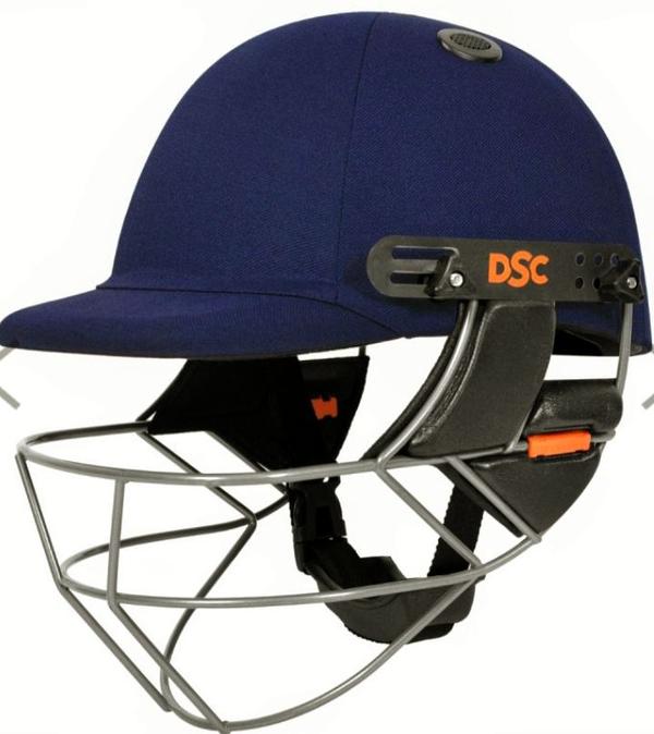 Features: Durable Cricket Helmet | Contemporary Design| Increased ear protection | Head fit Adjuster for desired fit | Removable and washable sweatband | Weight -750g approx. | Made in India.Best Bit: Economical Cricket Helmet.Suitable for: Men, Women, Boys, Kids & Junior Level PlayersMaterial: Outer Shell: High Impact Resistant Regular ABS shell covered with Matty cloth| Inner Mesh: Shock Resistant, Sweat Absorbent, Breathable U Foam lining to keep dry, clean, and comfortable| High-density EVA foam padding for superior cushioningFace Guard: Hardened Powder Coated Fully Adjustable Steel Grill with Molded Ear Flap.Ventilation Holes: Inbuilt vent for maximum airflow to keep the head dry and comfortable.Strap Fitting: Nylon chin strap | Quick-release buckle with double lock.In-box Contents: 1 x Cricket Helmet+ 1pc Sweat band + spare screwsManufacture and Packed By : Delux Sports Company ( Anand Vihar, Outside Bhandari Gate, Batala, Punjab 143505)