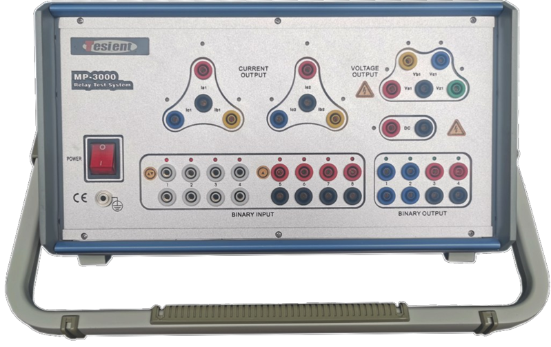 The MP3000A Universal Relay Testing System is a state-of-the-art solution engineered for precision, reliability, and efficiency in relay testing. Designed to meet the diverse and evolving needs of power system engineers, the MP3000A offers an unparalleled combination of advanced hardware, flexible software, and intuitive functionality. Whether you are commissioning protective relays or performing routine maintenance, this universal relay test set ensures your power systems operate safely and effectively.Unmatched Versatility and PerformanceThe MP3000A is purpose-built for testing protective relays across a wide range of applications, from electromechanical to digital and static relays. Its six current outputs and four voltage outputs provide exceptional power and accuracy, making it an ideal choice for high-burden relays. The robust design ensures seamless operation in field environments, guaranteeing dependable performance for commissioning engineers and protection specialists.Key performance specifications:• Voltage Generators:o 4 outputs ranging from 0-300V AC (L-N) or 0-600V AC (L-L).o DC voltage outputs up to ±424V (L-N) and ±848V (L-L).o Accuracy: Error < 0.15% (guaranteed), < 0.1% (typical).Distortion (THD): < 0.05% (typical).• Current Generators:o 6 outputs ranging from 0-30A AC (L-N) or up to 180A in single-phase mode.o DC current outputs up to ±120A.o Accuracy: Error < 0.1% (guaranteed), < 0.02% (typical).• Frequency Range: DC to 1000 Hz (transient signals up to 5 kHz).• Auxiliary DC Supply: Adjustable from 24V to 300V, with a maximum output of 100W.Advanced Software Integration for Seamless TestingThe MP3000A leverages MPWin Relay Test Software, a user-friendly platform compatible with Windows 10, 8, 7, and XP. This powerful software streamlines the entire testing process, enabling engineers to set up test plans, execute automated routines, and generate detailed reports with ease.Core Features of MPWin Software:1. Test Scheme Manager: simplifies test setup by categorising functions based on relay characteristics. Standardised templates and automated processes save time while ensuring consistency.2. Any Test Functionality: Real-time adjustment of current, voltage, frequency, and phase. Supports auto-ramp and pulse ramp testing for precise fault simulation.3. State Sequence Testing: Define parameters such as amplitude, frequency, and binary I/O for each test state, allowing for dynamic simulations and parameter calculations.4. Distance Relay Testing:Verify settings efficiently with the