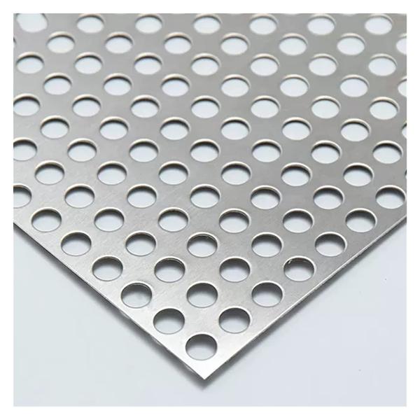 304 Stainless Steel Perforated Plate, Hole Diameter 10mm Metal Sheet With Ties Gloves