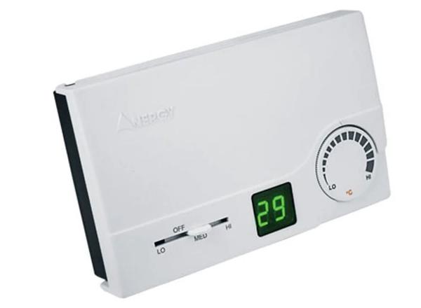 Micro processor based with LED display,2-position or 3-point control or 0 - 10V DC output,Fan speed and Heat/Cool change over switch options, Automatic Heat/Cool change over option through external temperature sensor