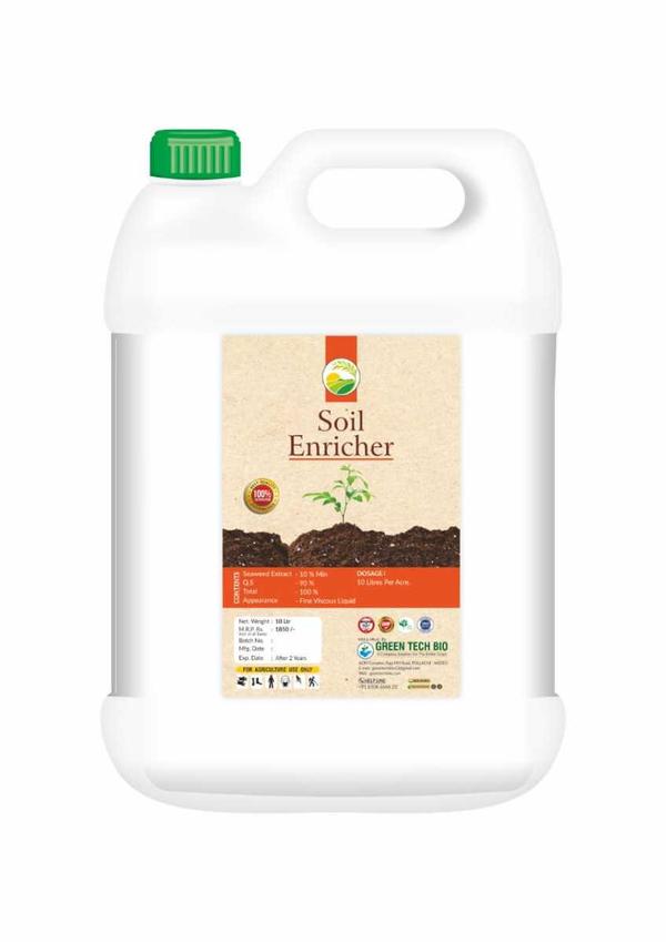 DescriptionIt is liquid extracted from seaweed. It enriches the soil and provides growth required for the plantsBenefits of Soil enricherIt stabilizes the PH level in the soil.It increases moisture content in the soil.It also removes toxicity in the soil.Usage quantityMix 4 to 5ml for one litre of water.