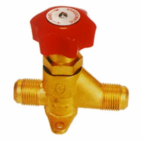 Brassomatic Hand Shut-Off Valves are of compact design and durability, combined with functional beauty and rugged dependability. The valve has been designed after rigorous research by our engineering team backed by expertise in valve technology. The body is of special forged brass with precision made stem, accurately machined with Teflon seating to ensure positive shut off. The silicon sealing gland bush guarantees against gas leakage because of the back seating arrangement in the spindle. The easy to grip handle is of elegant design. Brassomatic hand shut-off valves are manufactured out of special grade brass to give long and trouble free service. The valves can be safely used for all gases, oils, water and low temperature steam service. It can also be mounted on a control panel with ease.Sizes available: ¼” Flare/ ODS to 5/8” Flare/ ODS