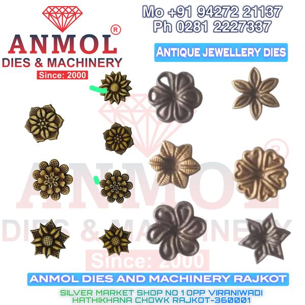 JEWELLERY ANTIQUE DIES all type jewellery Embossing and cutting dies cnc dies bengal and ring all   new dizan all dies 