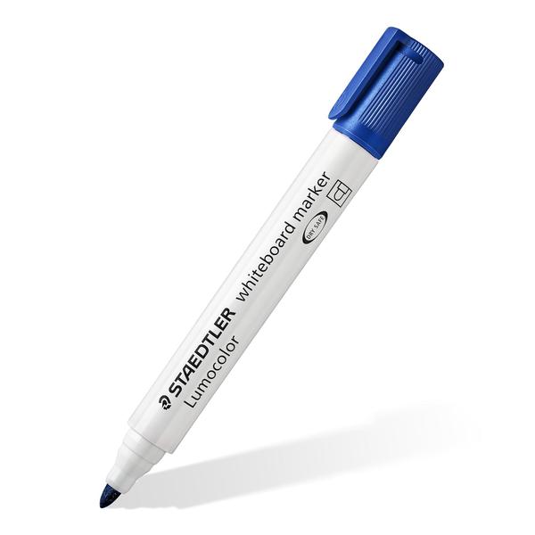 Blue inkBullet tip has a line width of approximately 2mmCan be dry-wiped from whiteboards and surfaces such as glass or porcelain without leaving a traceDry safe ink - can be left uncapped for days without drying up (test ISO 554)Fast-drying, low odour