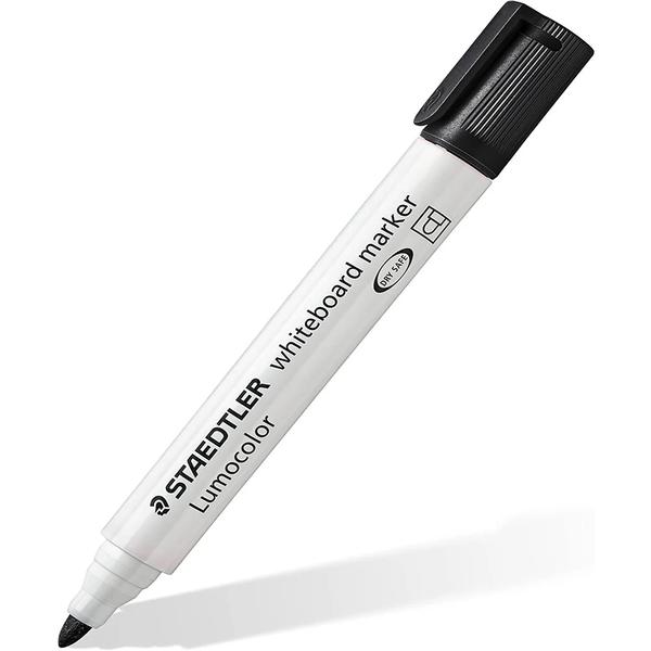 Black inkBullet tip has a line width of approximately 2 mmCan be dry-wiped from whiteboards and surfaces such as glass or porcelain without leaving a traceDry safe ink - can be left uncapped for days without drying up (test ISO 554)Fast-drying, low odour