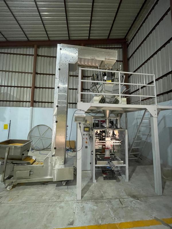 500gm  -  5 Kg Pulses Automatic Pouch Packaging Machine | High Speed Multi Head Weigher | IndoreFully-Automatic Collar-Type High Speed Multi Head Weigher Machine for Pulses Pouch Packaging [500gm - 5 Kg].