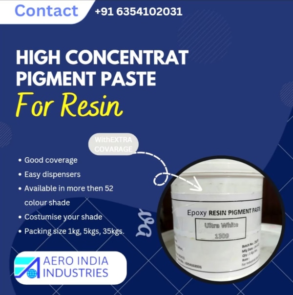Pigment Paste Manufacturers in AhmedabadPaste Type Solvent Based Pigment PastePacking 1kg , 25 kgs bucket packinguses SMC, DMC all typ of FRP product manufacturingCountry of Origin Made in IndiaIt can be used for coloring FRP products, during usage. To mix the color paste with resin based on a certain ratio evenly, after formation the final products with the required color will be got. It has vivid color, and it is heat resistance, stable quality, strong coloring performance etc.Additional Information:Delivery Time: 3 to 5 days after conformation of orderPackaging Details: 1 kgs,10 kgs, 25 kgs Bucket packing