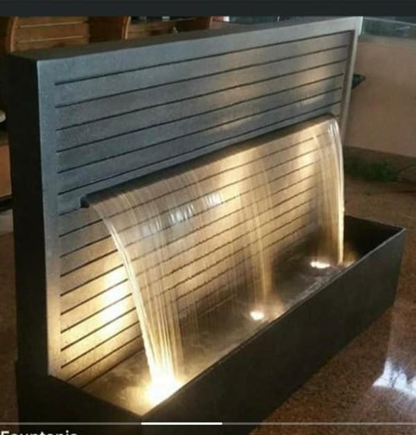 Stainless Steel Water Fountain Description:Elevate your space with this modern and durable stainless steel water fountain, expertly crafted for both functionality and aesthetic appeal. Made from high-quality, corrosion-resistant stainless steel, this fountain is designed to withstand the elements, making it ideal for indoor and outdoor use. Its sleek, polished finish adds a contemporary touch to any environment, blending seamlessly with various decor styles.