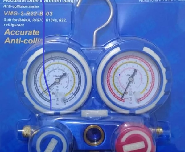 Value presents Manifold Gauge - VMG-2-R22-B-03. These gauges are devices that measure the amount of refrigerant or gas in a cooling system, such as the refrigerator in your kitchen or an air-conditioning unit that cools a room. In some cases, they also measure low- and high-pressure, a measurement of how much pressure the gas is under. The gauge measures this pressure with either digital or mechanical gauges. Digital gauges have a digital readout of the pressure and can be used when troubleshooting issues such as leaks to help determine whether the leak is coming from inside or outside the system. Mechanical gauges are considered more accurate but require regular calibration to ensure they're working properly. The most common type is analog, which has a needle that rises and falls with changes in the pressure. Manifold Gauge Sets usually include one or two temperature probes that attach to different parts of a system to ensure the temperature inside and outside of the unit remains at an appropriate level. They can be inserted into liquid lines, such as those on a heat pump, or into a suction line to measure how effectively it's pulling in coolant. These sets come in several sizes that fit different systems and will sometimes include multiple adapters to ensure compatibility with all kinds of plumbing systems. The manifold gauge, sometimes referred to as a HVAC gauge or a refrigeration gauge, is used to determine both low- and high-pressure readings for refrigerant systems. This type of gauge is useful for troubleshooting issues with refrigerators and other cooling systems, as well as for evacuating and recharging a system.