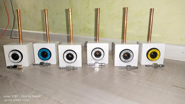 Wall Mounted Medical Gas Terminal Unit with Probe 
