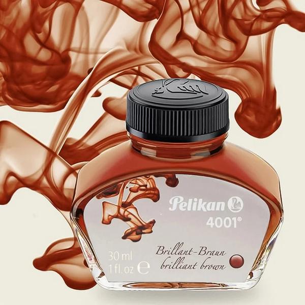 Pelikan has been producing the famous 4001 ink for over one hundred years now, and we have been convinced of its tried-and-tested quality all along.The refined formula guarantees bright, shining colors, an even ink flow and a strong, expressional writing.Pelikan 4001 ink should be the first choice for anyone who enjoys writing by hand. It is the perfect supplement to your fountain pen and an expression of your personality.A class of its own. The original.Pelikan 4001 Ink come in a 30 ML glass bottle.The shape features a long neck with a couple of flat edges that allow easy filling when ink levels are low.