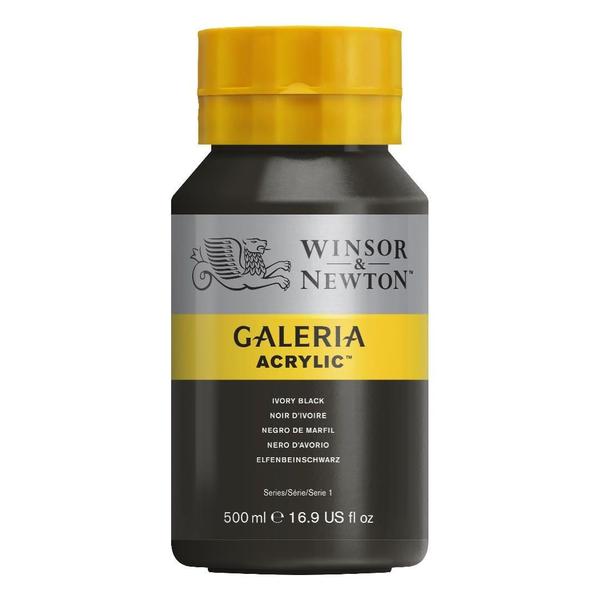Winsor & Newton Galeria Acrylic Colour Jar 500 ML Ivory Black