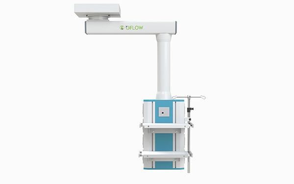 OT Surgeon Pendants Manufacturers in Coimbatore, Tamilnadu, South India. One horizontal arm (800 mm) adjustable dimensionsAluminum profile, electrical device separated in the cabinetCeiling plate support systemMechanic brake (Optional pneumatic brake)More monitor tables, gas outlet, electric and drawers can be adjusted according to customer needs