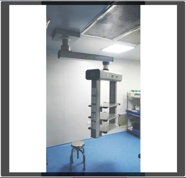 A well designed working environment is much appreciated by them. This includes proper ventilation, advance surgical tools and also positioning of the supply system.  When not in use, the pendants will be moved away from the operating bed. OT Surgeon Pendant Manufacturers in Coimbatore, Tamilnadu, South India.