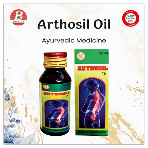 Arthosil Oil is a natural remedy designed to provide relief from joint pain, stiffness, and inflammation. Enriched with powerful herbal ingredients, it penetrates deep into the affected areas, promoting improved mobility and comfort. Ideal for arthritis, sprains, or muscle aches, Arthosil Oil offers a soothing, non-greasy solution for long-lasting relief, helping you regain an active and pain-free lifestyle.