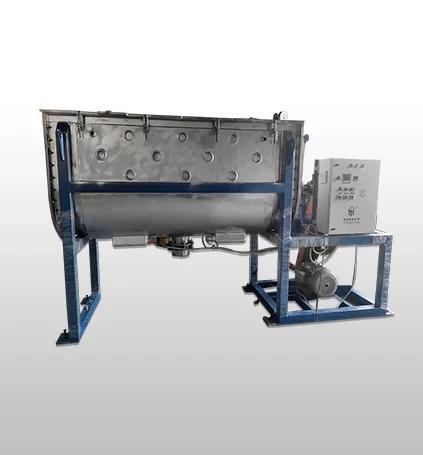 Planetary MixerContact UsFor Any RequireNeed help? Call us:+91 85111 91084reactor-ribbon-blenderReactor Ribbon BlenderBacked by years of industry experience, we are engaged in offering a premium quality range of Ribbon Blender. Incepted in the year 2012 at Ahmedabad (Gujarat, India), we“Mahavir Industries” are a Sole Proprietorship firm that is the distinguished manufacturer of high quality and durable range ofBlending Machine, Hydraulic Press, Chemical Blenders, Ribbon Blender, etc.Ribbon Blender used from lab model to heavy model for batch or continuous flow form to achieve a homogenous blend of a wide range of materials. It is a widely used style of blender and can be found in the pharmaceutical, food, animal feeds, confectionery, chemicals, fertilizer, plastics, cosmetics, pigments and insecticides industries. It is suitable for the distribution of liquids, fragrances and slightly pasty components in micro dosages onto carriers with triple mixing action. Each unit consists of a horizontally-mounted, ‘U’-shaped trough containing a double helix blender bar and a longitudinal shaft of twin-bladed construction. Material is introduced and mixed by means of an agitator. The resultant mixing is gentle but with good shear and imp action.Usually mixers consist of U Trough, Solid Shaft, Rotor Design, Gear Box & Motor Torque selection.Ribbon blender Working Principal:Ribbon Blenders Mixing of Phases can be accomplished and by which mass and heat transfer can be enhanced between phases mixing is a means whereby mixing of PhasesRibbon blender use are various Industry and various applications:Mixing of Chemical Dyes, Food & Pharmaceutical, Nutraceutical PowderCosmetic Industries, Agro Chemical Pesticide, Formulation PlantConstruction chemical, All Reaction Batch Like Guar Gum, TKP, SMCA, CMC, CMSApplication:Ribbon Blender can be used for, Powder to Powder, Powder to Granules, Powder to Liquid, Liquid to Liquid of Liquid to gas and Powder to Gas Ribbon blender Agitator Design is depending on Applications Agitator & Rotor Design Selection is decided by various factors Like Viscosity, nature of feed, Product Bulk density, Heat sensitivity of product nature of final output of product.