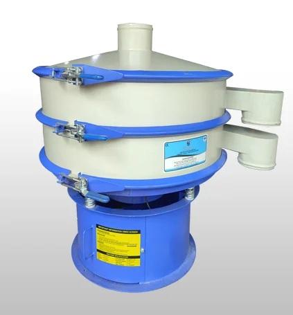 Gyro ScreenA cost effective Gayro Screen for grading, separating & sifting powders. It is an industrial gyro screen widely used in almost all processing industries like chemicals, plastics, pharmaceutical and food.It has the ability to separate materials on up to five fractions. Gayro Screen can be installed in all size of production plant from small scale units to high volume production plants. Moreover, This Gayro Screen is made in different standard sizes ranging from 24″ to 72″, matching the requirements of different applications.Application:Mahavir Industries Vibro screen Use in solid-solid, solid-liquid separation in different type of industries.Mahavir Industries one of the leading industries for manufacturing of Vibro Shifter, Rotary Air Lock Valve, Ribbon Blender, Centrifugal Blower, Tubular Screw Conveyor, Pulverize Machine, Vibro Sifter with Screw Feeder, Planetary Mixer, Pharma Vibro Sifter Machine, Pharma Screening Machinery Manufacturer, Ribbon Mixer Machine Manufacturer, Vibro Screen Machine. We professionally manufacture customize products as per our customer request.