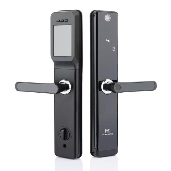 Introducing the ultimate in home security: The HE 01 SMART DOOR LOCK by HOMELACTIC, Rajkot. This innovative device combines the convenience of a traditional lock with cutting-edge technology, allowing you to access your home with just the touch of a finger, KEYPAD, RFID Card, Mobile APP, USB Emergency and Mechanical Key. Say goodbye to fumbling for keys or worrying about lost or stolen keys - with our fingerprint lock, only you and your trusted family members can gain entry. Keep your home safe and secure with the Smart Door Lock by HOMELACTIC,Rajkot.