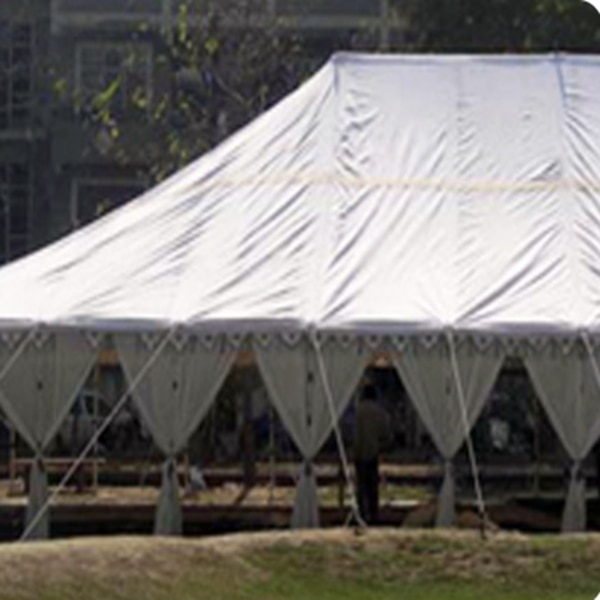 Marquee Tent for Eventful Celebration and Ceremonial OccasionsFor any kind of activities and occasions, Sai Tents and Exports have the best collection of Exhibition and Marquee Tents. Whether it’s a corporate event or wedding ceremony or any mass gathering, we have arrangement of all kinds of tents which can provide you a great venue for organizing your events in the best ambience. The tents provided by us are very light weight, Water repellent and suitable for all kinds of events. Being spacious they can be used in multipurpose ways like for sales purposes or Garages or even for warehousing facilities. Best furnished fabric leveraged with winsome colors is our specialty to make your event a blissful moment for you. Your each requirement is finely met by our skilled man power which assures you the most perfect quality as desired by you. The tents manufacture by us includes the widest variety of the all available anywhere else.It includes Farmhouse Tents, Round Tents, Cabin Tents, Circus Tents, Family Tents, Hunting Tents, Mess Tents, Mountain Tents, Pet Tents, Screen Tents, Singly Pole Tents, Winter Tents, Ridge Tents, Disaster Relief Tents, Beach tents, Hotel/Restaurant Tent, Vehicle tents, Tent interiors. The extraordinary workmanship is not just confined to the manufacturing part but also to the delivery of the product as far as the quality and prices are concerned.