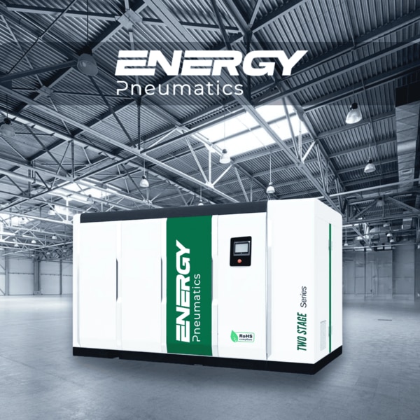 Two-Stage Rotary Screw Air Compressor Manufacturer in IndiaModel Name : Premium Series Nominal Power : 30 - 150 KwWorking Pressure : 7 – 10 bar Free Air Delivery : 8.50 - 30.50 m3/minElectric Motor Type : Permanent Magnet Motor Send Inquiry / Download BroachersAs a trusted Two-Stage Rotary Screw Air Compressor Manufacturer in India, we specialize in providing high-performance, energy-efficient solutions tailored to diverse industrial needs. Our screw air compressors, including oil-lubricated compressors, are engineered for durability, efficiency, and reliability, making them the ideal choice for a variety of industries.Key Features of Two-Stage Rotary Screw Air CompressorsAir-End with Precision Rotors:The heart of the compressor, the Air-End, features precision-engineered rotors that ensure maximum performance. The male rotor is driven by an electric motor, providing a seamless and reliable operation.Efficient Air-Oil Separation:The air-oil mixture is expertly separated using an advanced air-oil separator, ensuring clean and efficient output while minimizing maintenance needs.Comprehensive Cooling System:A robust cooling system ensures the oil and air pass through dedicated coolers, maintaining optimal performance even under demanding conditions.Advanced Filtration System:The inlet filter, suction control valve, and oil filter work together to deliver contaminant-free air, extending the lifespan of the compressor.Electronic Control System:The compressor's operation is managed through an intuitive electronic control system, ensuring efficiency, safety, and ease of use.Why Choose Our Two-Stage Rotary Screw Air Compressors?Energy Efficiency:Designed to minimize energy consumption, delivering significant cost savings over time.High Reliability:Built with high-quality materials and advanced components, ensuring long-lasting and dependable performance.Low Maintenance:Efficient separation and filtration systems reduce wear and tear, extending service intervals.Versatile Applications:Suitable for various industries, including manufacturing, automotive, textiles, pharmaceuticals, and more.Customizable Solutions:Tailored designs to meet the specific needs of your business.Applications of Two-Stage Rotary Screw Air CompressorsIndustrial Operations: Supports manufacturing processes with consistent air supply.Automotive Industry: Powers pneumatic tools and assembly lines.Pharmaceuticals: Ensures clean, oil-free air for critical applications.Textile Production: Reliable and efficient air compression for fabric manufacturing.Buy Two-Stage Rotary Screw Air Compressors in IndiaAs a leading manufacturer of Rotary Screw Air Compressors, Industrial Air Compressors, and Oil-Lubricated Compressors in India, we are committed to delivering high-quality, energy-saving solutions that enhance operational efficiency.Contact us today to learn more about our Two-Stage Rotary Screw Air Compressors and how they can optimize your industrial processes while ensuring reliability and energy savings.