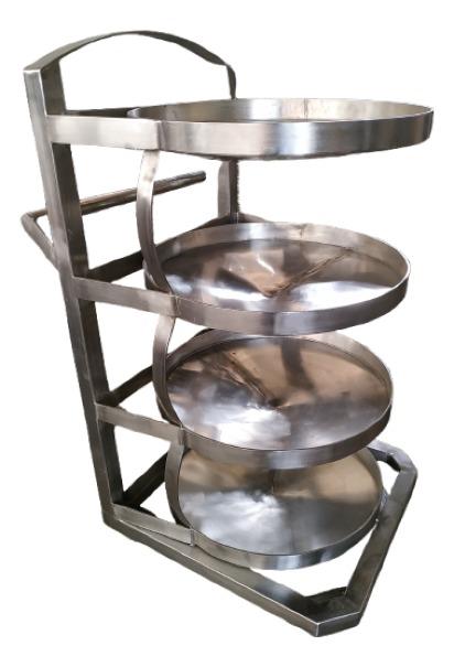 SS 304 Ghamela trolley multiple sacking 