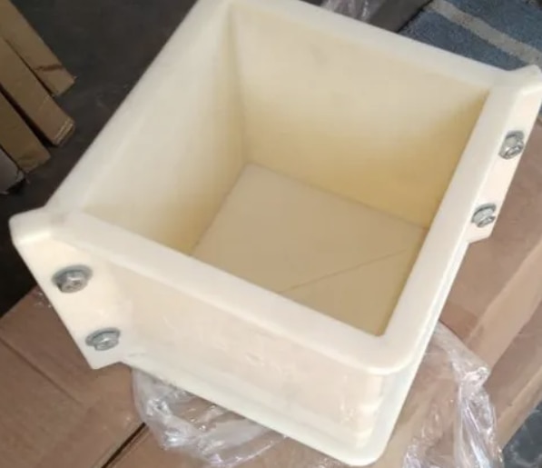 Plastic Cube Moulds Manufacturers in AhmedabadWe are also supply in Andhra Pradesh, Arunachal Pradesh, Assam, Bihar, Chhattisgarh, Goa, Gujarat, Haryana, Himachal Pradesh, Jharkhand, Karnataka, Kerala, Madhya Pradesh, Maharashtra, Manipur, Meghalaya, Mizoram, Nagaland, Odisha, Punjab, Rajasthan, Sikkim, Tamil Nadu, Telangana, Tripura, Uttar Pradesh, Uttarakhand, and West BengalMaterial	PlasticSize	150 x 150mmAccuracy	0.5mmCountry of Origin	Made in IndiaPlastic Cube Mould supplierAdditional Information:Delivery Time: Ex- stocks