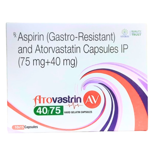 Aspirin IP 75 mg, Atorvastatin Calcium IP 40 mg