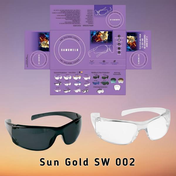 Sun Gold Goggle Clear / Grey / 11 Din