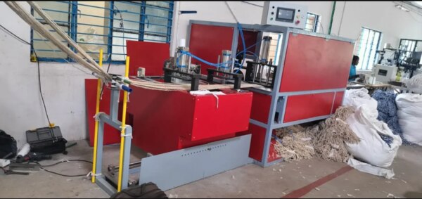 Mop Making Machine Manufacturers in Coimbatore.A mop making machine is a specialized piece of equipment designed to automate the process of manufacturing mops. These machines can vary in complexity depending on the type of mop being produced and the desired level of automation.Key Components and Functions:* Yarn Feeding System: This component feeds the yarn (cotton, synthetic fibers, etc.) into the machine.* Tufting Unit: This is the core of the machine, where the yarn is inserted into a backing material (typically a fabric or mesh) to create the mop head.* Cutting Unit: This unit precisely cuts the yarn loops to the desired length.* Binding Unit: This component secures the edges of the mop head to prevent fraying and ensure durability.* Drying Unit: Some machines incorporate a drying unit to speed up the drying process.Types of Mops Produced:* Flat Mops: These are the most common type, used for general cleaning.* String Mops: These have long, string-like strands for effective cleaning.* Sponge Mops: These feature a sponge head for absorbing liquids.* Microfiber Mops: These use microfiber strands for superior dust and dirt pickup.Applications of Mop Making Machines:* Increased Efficiency: Machines significantly boost production speed compared to manual labor.* Improved Consistency: Automated processes ensure consistent quality and uniformity in the finished product.* Reduced Labor Costs: Fewer workers are needed, leading to lower production costs.* Enhanced Safety: Machines minimize the risk of injuries associated with manual handling of materials.* Customization Options: Some machines allow for customization of mop size, shape, and fiber type.Overall, mop making machines play a crucial role in the modern manufacturing of cleaning supplies, enabling efficient and cost-effective production of a wide range of mop types.Disclaimer: This information is for general knowledge and may not be entirely comprehensive.I hope this information is helpful! Let me know if you have any other questions.With the help of knowledgeable team, we are involved in offering Mop Making Machine Manufacturers in Coimbatore, Tamilnadu, South India. These machines are manufactured by professional’s team, who has affluent experience of this area. Furthermore, our customers can avail this Machines from us at nominal rates within given span of time.Other NamesElectric Mop Making Machine Manufacturers in CoimbatoreMop Making Machine Manufacturers in Coimbatore Price ListMop Making Machine Manufacturers in Coimbatore Contact NumberIndustrial Mop Making Machine Manufacturers in CoimbatoreMop Making Machine Manufacturers in Coimbatore AddressMop Making Machine and Raw Materials