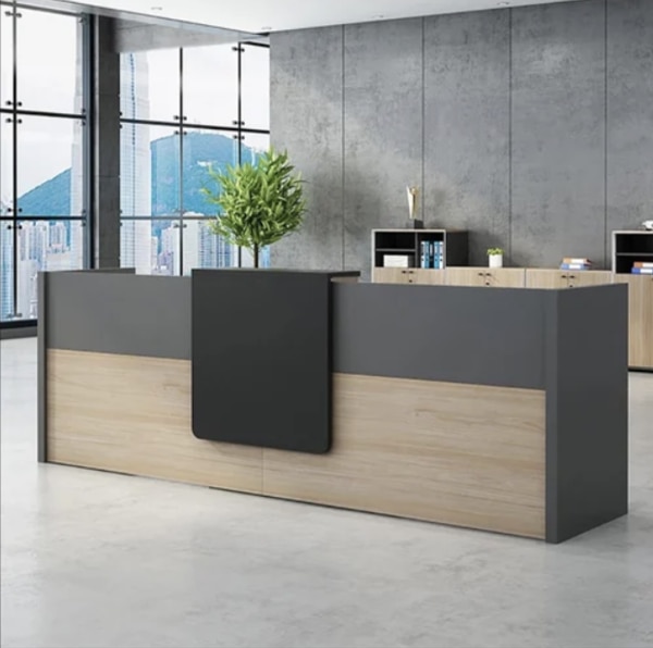 Office Reception Table Manufacturers in AhmedabadWe also supply in Ahmedabad, Amreli, Banaskantha, Bharuch, Bhavnagar, Dang, Jamnagar, Junagadh, Kheda, Kachchh, Mehsana, Panchmahal, Rajkot, Sabarkantha, Surat, Surendranagar and Vadodara.Material	PlywoodStorage	With StorageSeating Capacity	1 SeaterStorage Type	Drawer StorageSuitable For	For OfficeTabletop Material	Solid WoodColour	As per client requirementStyle	ModernDrawers Lockable	Yes